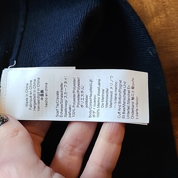 🎉Host Pick🎉 J Crew Merino mockneck sweater with tartan scarf tie - Picture 9 of 11